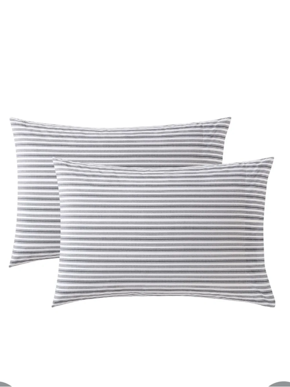 Nautica Home Standard Pillowcase Pair - BLUE STRIPE 100% Cotton